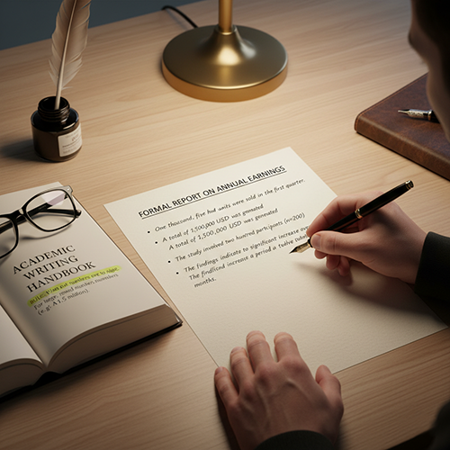 Writing Number in Reports