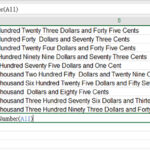 Excel VBA Number to Words Macro